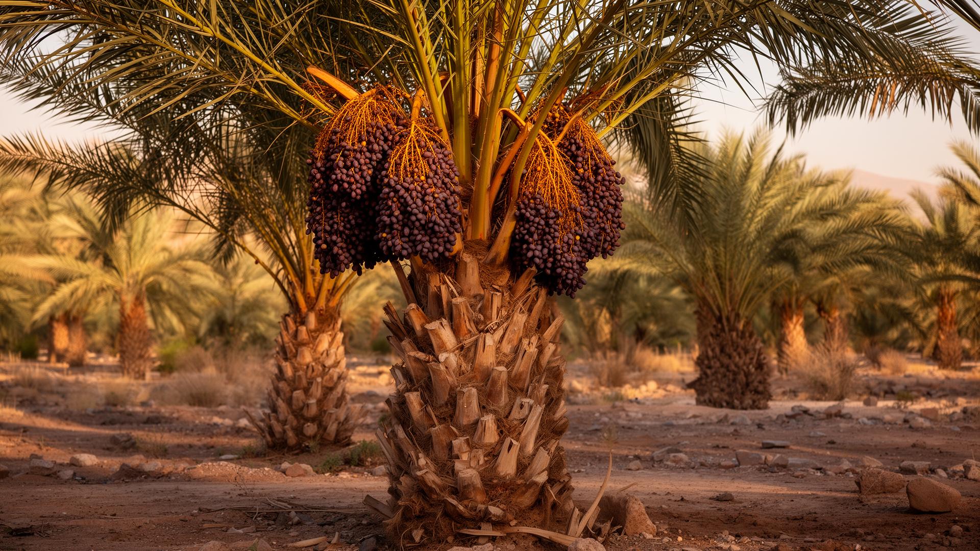 Date palms on our family farm